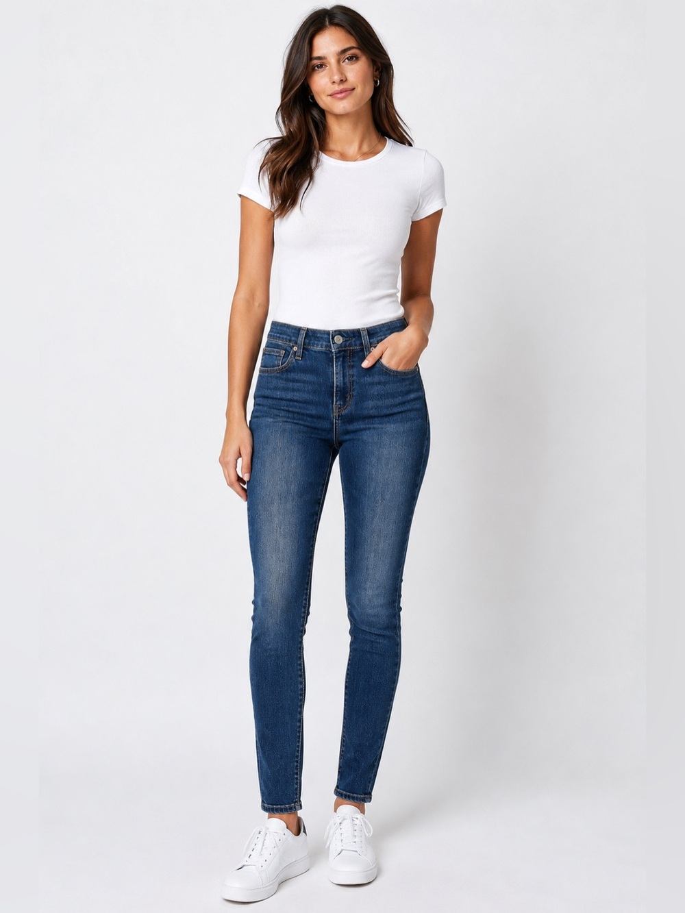 Levi’s Classic Mid Rise Skinny Jeans Women’s Size 4 Medium Wash Stretch